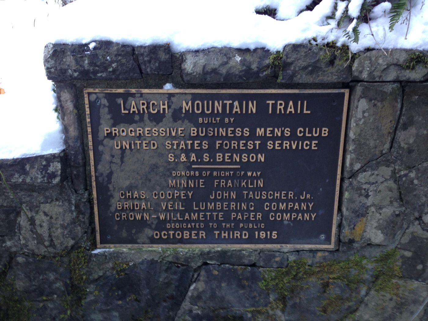Xl larch mountain trail
